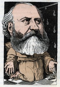 1882 (1849-1909) के बी मोलोच द्वारा टौचआउट द्वारा "ले ट्रॉम्बिनोस्कोप" में फ्रांसीसी संगीतकार चार्ल्स गुनोद (1818-1893) का पोर्ट्रेट। निजि संग्रह। द्वारा रथ