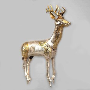 स्टैग, अर्खंगई प्रांत, खासत मंदिर, केदम, मंगोलिया, c.730 (सिलिंग के साथ सिल्वर)