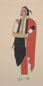 कोमांच चीफ, c.1934 (जल रंग)