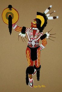 किओवा योद्धा (पोचोइर प्रिंट)