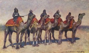 बीकानेर से सशस्त्र ऊंट सवार, 1903 द्वारा मोर्टिमर लुडिंगटन मेनपेस