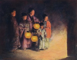लालटेन की रोशनी से, c1887, 1901 द्वारा मोर्टिमर लुडिंगटन मेनपेस