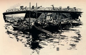 ओसाका, जापान, c1900। द्वारा मोर्टिमर लुडिंगटन मेनपेस