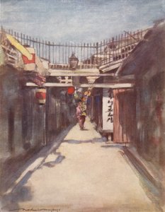 द स्ट्रीट विथ द गैलरी, c1887, 1901 द्वारा मोर्टिमर लुडिंगटन मेनपेस