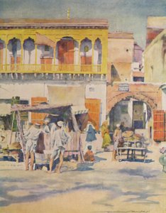 ए बाज़ार, दिल्ली, 1905 द्वारा मोर्टिमर लुडिंगटन मेनप्स