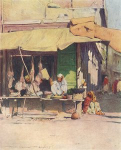 1905 में पेशावर में एक मांस की दुकान द्वारा मोर्टिमर लुडिंगटन मेनप्स