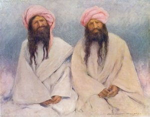 दो बलूच प्रमुख (कलर लिथो) द्वारा मोर्टिमर लुडिंगटन मेनप्स