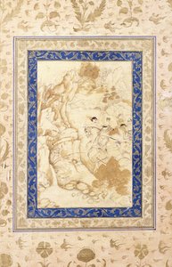 शिकार दृश्य, सी। 1660-1680 द्वारा मुगल स्कूल