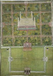 1770 में लाहौर में जहाँगीर का मकबरा द्वारा मुगल स्कूल