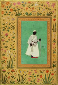 अहमदनगर का मलिक अंबर (1548-1626), c.1605-27 द्वारा मुगल स्कूल