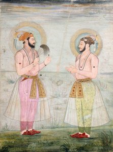 Portraits of Prince Dara Shikoh and Prince Sulaiman Shikoh Nimbate, c.1665 द्वारा मुगल स्कूल