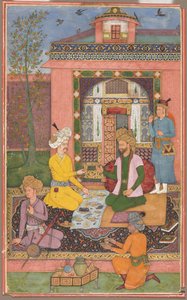 मंडप की स्थापना में एक दावत, सी। 1620। द्वारा मुहम्मद अली