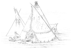 टेपी, 1841। द्वारा मायर्स एंड को