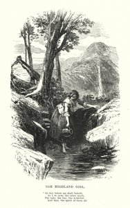 विलियम वर्ड्सवर्थ: द हाईलैंड गर्ल (उत्कीर्णन)