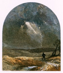 &39;लाइटनिंग द्वारा सुंदर युवा स्ट्रक ब्लाइंड&39; के लिए चित्रण द्वारा माइल्स बिरकेट फोस्टर