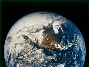 अपोलो 16, 16 अप्रैल 1972 से उत्तर और मध्य अमेरिका। द्वारा नासा छवियाँ