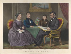 लिंकन एट होम, 1867 द्वारा नथानिएल करियर