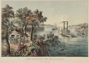 मिसिसिपी में कम पानी, 1868 द्वारा नथानिएल करियर