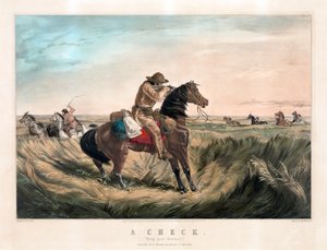 Currier & Ives . द्वारा ओल्ड वेस्ट शार्पशूटर द्वारा कैरियर और Ives