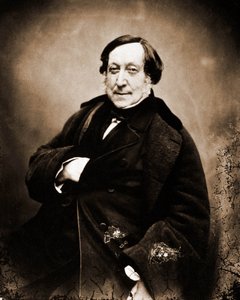 जिओचिनो रॉसिनी का पोर्ट्रेट, संगीतकार 1792-1868 (फोटो) द्वारा नादर
