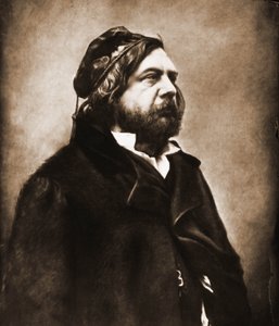 थियोफाइल गौटियर का पोर्ट्रेट, कवि 1811-1872 (फोटो) द्वारा नादर