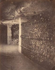 Catacombs, पेरिस, अप्रैल 1862। द्वारा नादर
