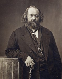 मिखाइल अलेक्जेंड्रोविच बाकुनिन का पोर्ट्रेट 1814-1876, सीए 1860 द्वारा नादर