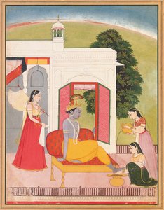 कृष्णा के पैरों को धोया, पंजाब हिल्स, बसोहली, c.1780