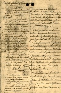 जनरल बोनापार्ट से नोट, 13 सितंबर 1795, 1921।