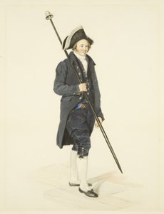ब्रिस्टल बेलमैन, c.1830 (कागज पर पेंसिल और वॉटरकलर) द्वारा नाथन कूपर ब्रांहाइट