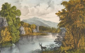 मूसहेड लेक, मेन, 1857-72।, 1857-72। निर्माता: नथानिएल क्यूरियर, जेम्स मेरिट इवेस, क्यूरियर और इवेस। द्वारा कैरियर और Ives