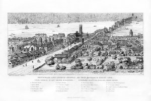 साउथवार्क और लंदन ब्रिज के रूप में वे 1546, सी 1860 में दिखाई दिए।
