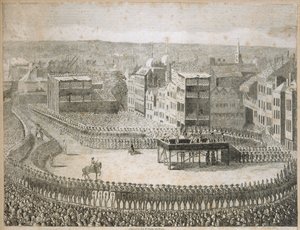 1745 में विद्रोही शासकों का निष्पादन, टॉवर हिल, लंदन, 18वीं सदी द्वारा नील और स्टॉकली