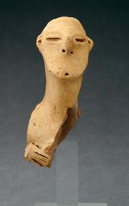 एक मूर्ति के प्रमुख, 400-300 ईसा पूर्व (सिरेमिक)