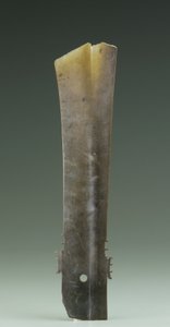 कांटा छेनी (झंग), किजिया संस्कृति, c.2500-2000 ईसा पूर्व (जेड) द्वारा नवपाषाण काल चीनी स्कूल