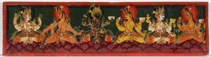शैव पांडुलिपि से बुक कवर (लकड़ी पर अपारदर्शी wc)