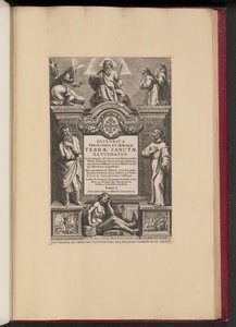 फ्रांसिस्कस एगुइलोनियस के लिए शीर्षक पृष्ठ, पवित्र भूमि का ऐतिहासिक धार्मिक और नैतिक विनाश द्वारा सर पीटर पॉल रूबेन्स के बाद नीदरलैंड की 17वीं सदी