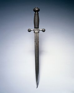 डैगर, c.1620-50 (वायर ग्रिप के साथ स्टील) द्वारा नीदरलैंड के स्कूल