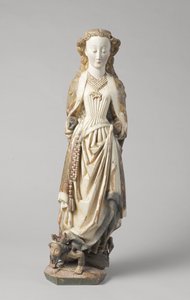 मास्टर ऑफ कोल्ड वाटर द्वारा सेंट बारबरा, c. 1470 (अखरोट) द्वारा नीदरलैंड के स्कूल