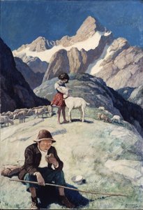 हेइडी, 1940 (पुनर्जागरण पैनल पर तेल) द्वारा न्यूवेल कन्वर्स व्याथ