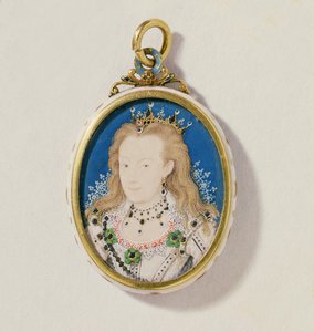 फ्रांसिस हॉवर्ड, डचेस ऑफ रिचमंड एंड लेनोक्स, c.1605-10 (वेल्लम पर wc) द्वारा निकोलस हिलियार्ड