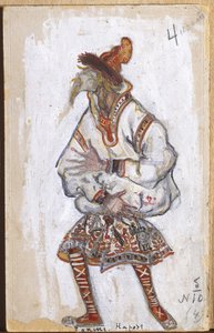 इगोर स्ट्राविंस्की की बैले "द रीट ऑफ स्प्रिंग" के लिए पोशाक डिजाइन, 1912 द्वारा निकोलस रोएरिच
