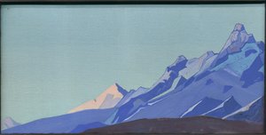 हिमालय, शाम, 1933 द्वारा निकोलस रोएरिच