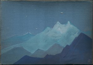 हिमालय, चांदनी पर्वत, स्केच, 1933