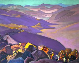 मंगोलिया, चंगेज खान, 1938। द्वारा निकोलस रोएरिच