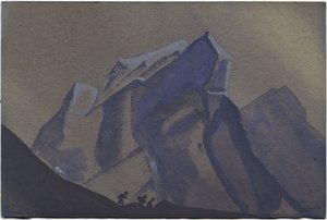 माउंटेन पास, तूफान, 1936 द्वारा निकोलस रोएरिच