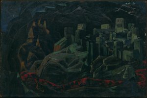 द डेड सिटी, 1918 द्वारा निकोलस रोएरिच