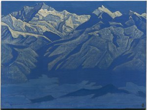 द रेंज, "हिमालयन" श्रृंखला, 1924 द्वारा निकोलस रोएरिच