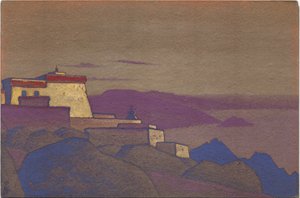 तिब्बत, गेलुक्पा मठ, 1936 द्वारा निकोलस रोएरिच