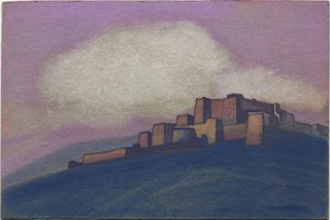 तिब्बती किला, 1936 द्वारा निकोलस रोएरिच